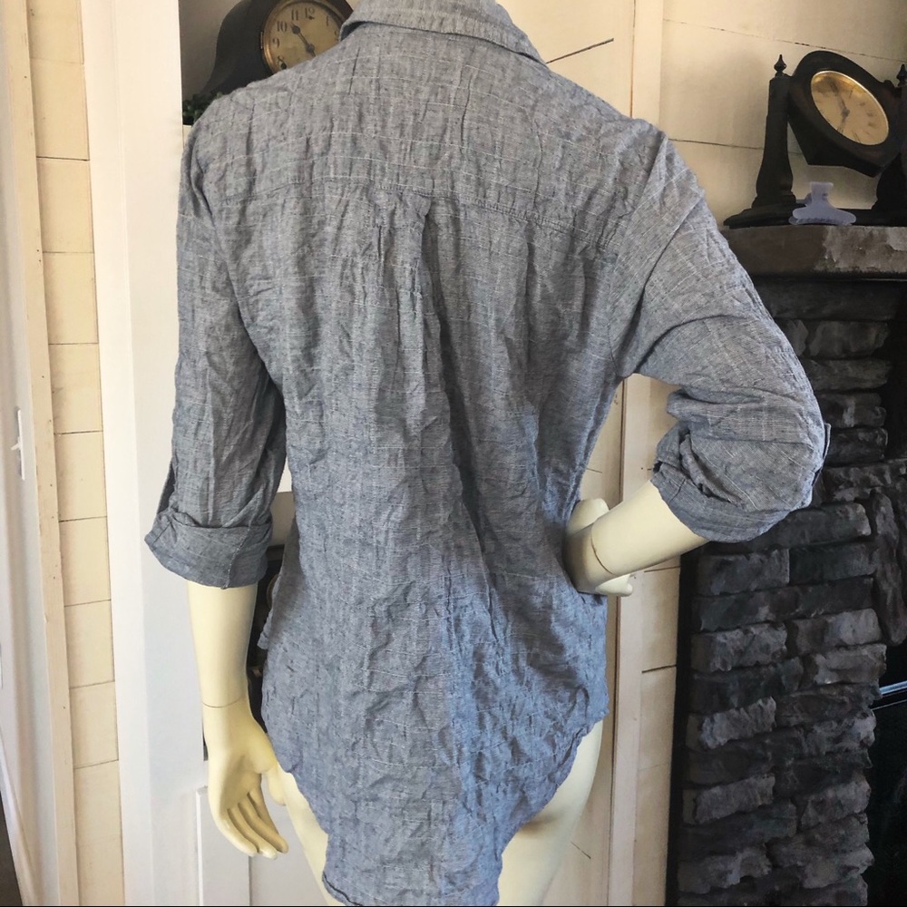 Soft Surroundings Crinkled Button Front Shirt - image 7